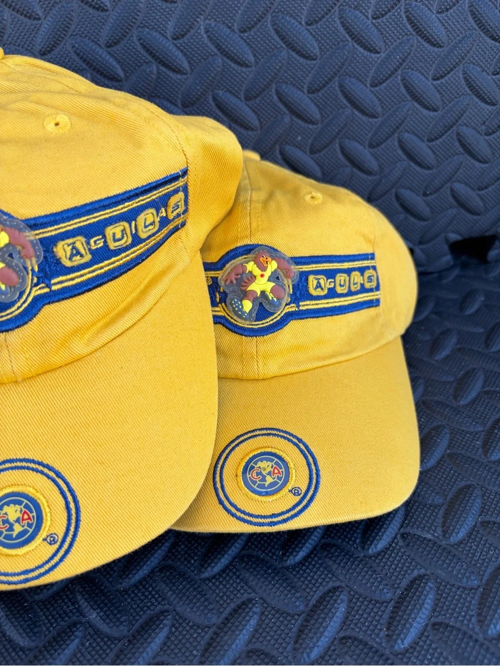 América  Aguilas Yellow Cotton Baseball Cap with Team Crest Unixes